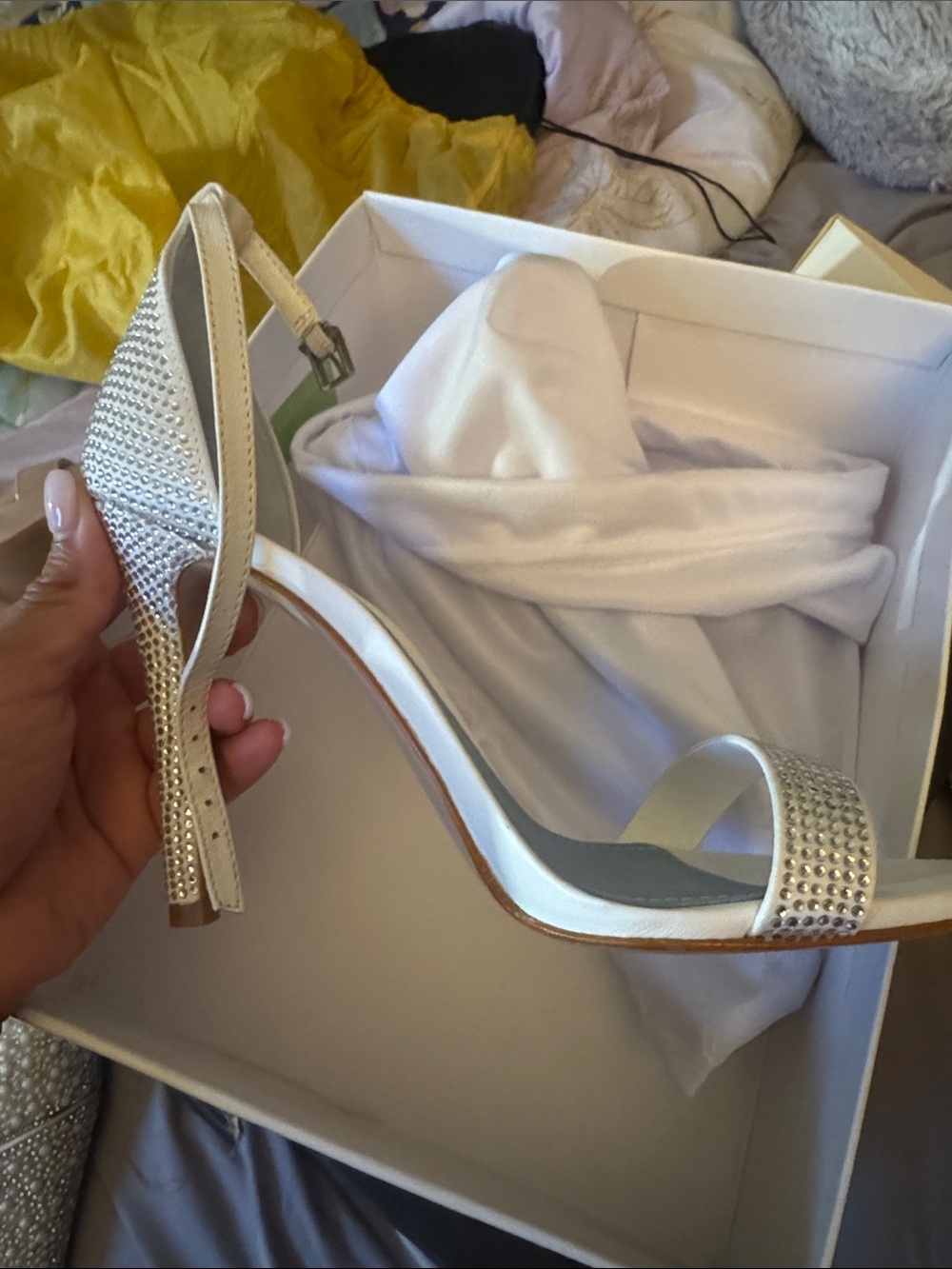 Schultz white heels